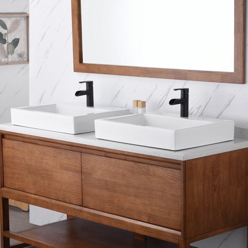 Luxier 24" Rectangular Ceramic Bathroom Vessel Sink & Reviews Wayfair